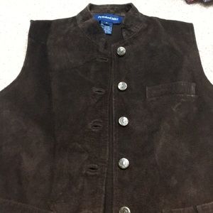 Women's Small Genuine Leather Vest